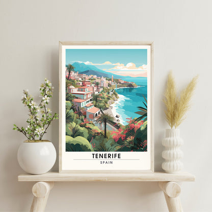 Affiche Tenerife | impression de voyage Tenerife | Impression Tenerife | Affiche Espagne | Affiche de voyage