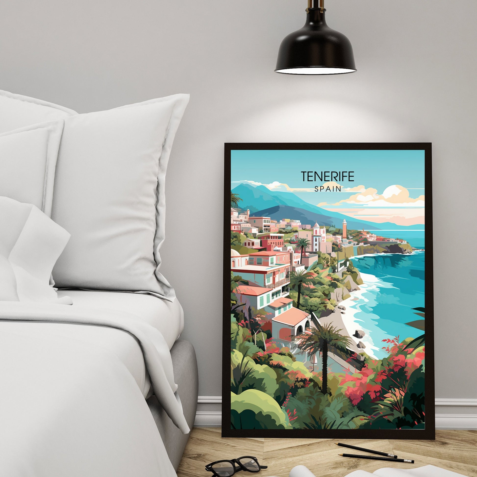 Affiche Tenerife | impression de voyage Tenerife | Impression Tenerife | Affiche Espagne | Affiche de voyage