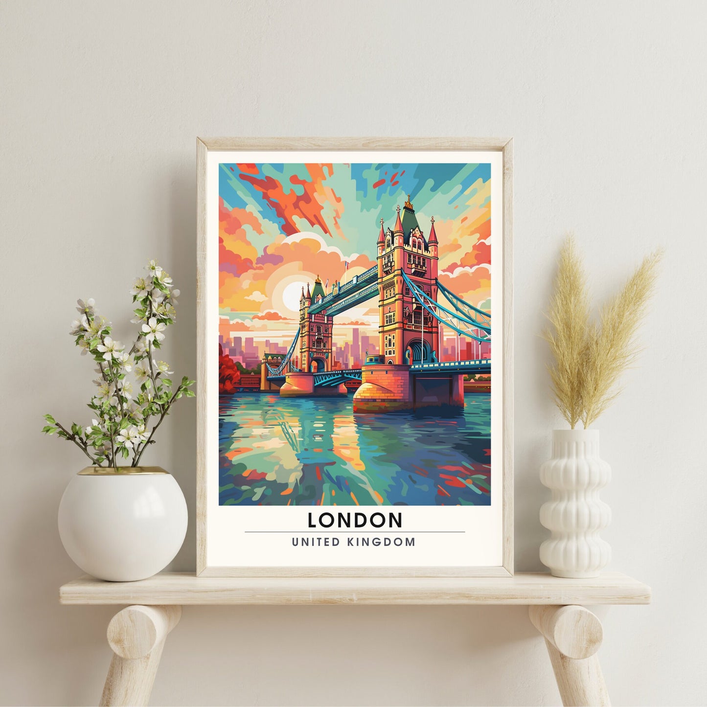 Affiche Londres | impression de voyage Londres | Impression Londres | Affiche Royaume-Uni