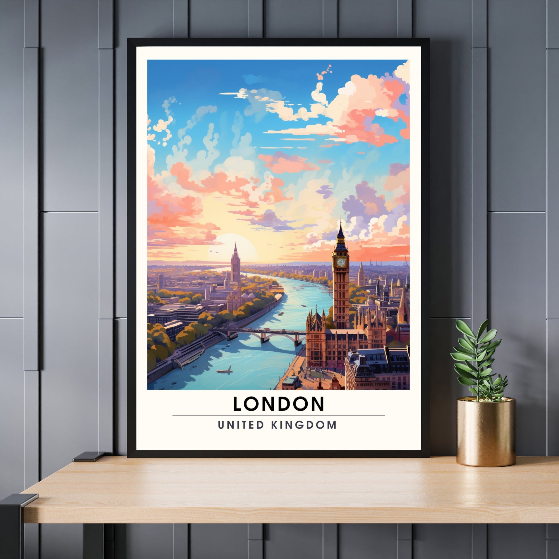 Affiche Londres | impression de voyage Londres | Impression Londres | Affiche Royaume-Uni | idée cadeau