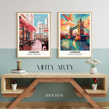 Affiche Londres | impression de voyage Londres | Impression Londres | Affiche Royaume-Uni