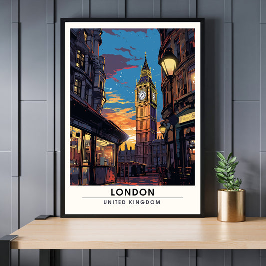 Affiche Londres | impression de voyage Londres | Impression Londres | Affiche Royaume-Uni