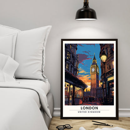 Affiche Londres | impression de voyage Londres | Impression Londres | Affiche Royaume-Uni