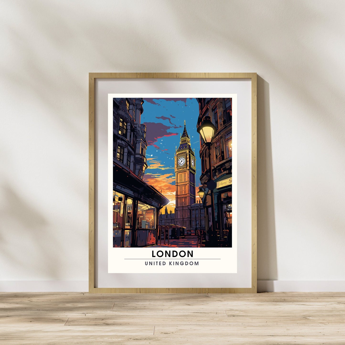 Affiche Londres | impression de voyage Londres | Impression Londres | Affiche Royaume-Uni