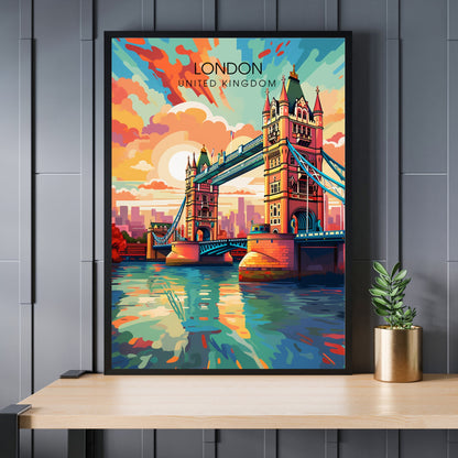 Affiche Londres | impression de voyage Londres | Impression Londres | Affiche Royaume-Uni