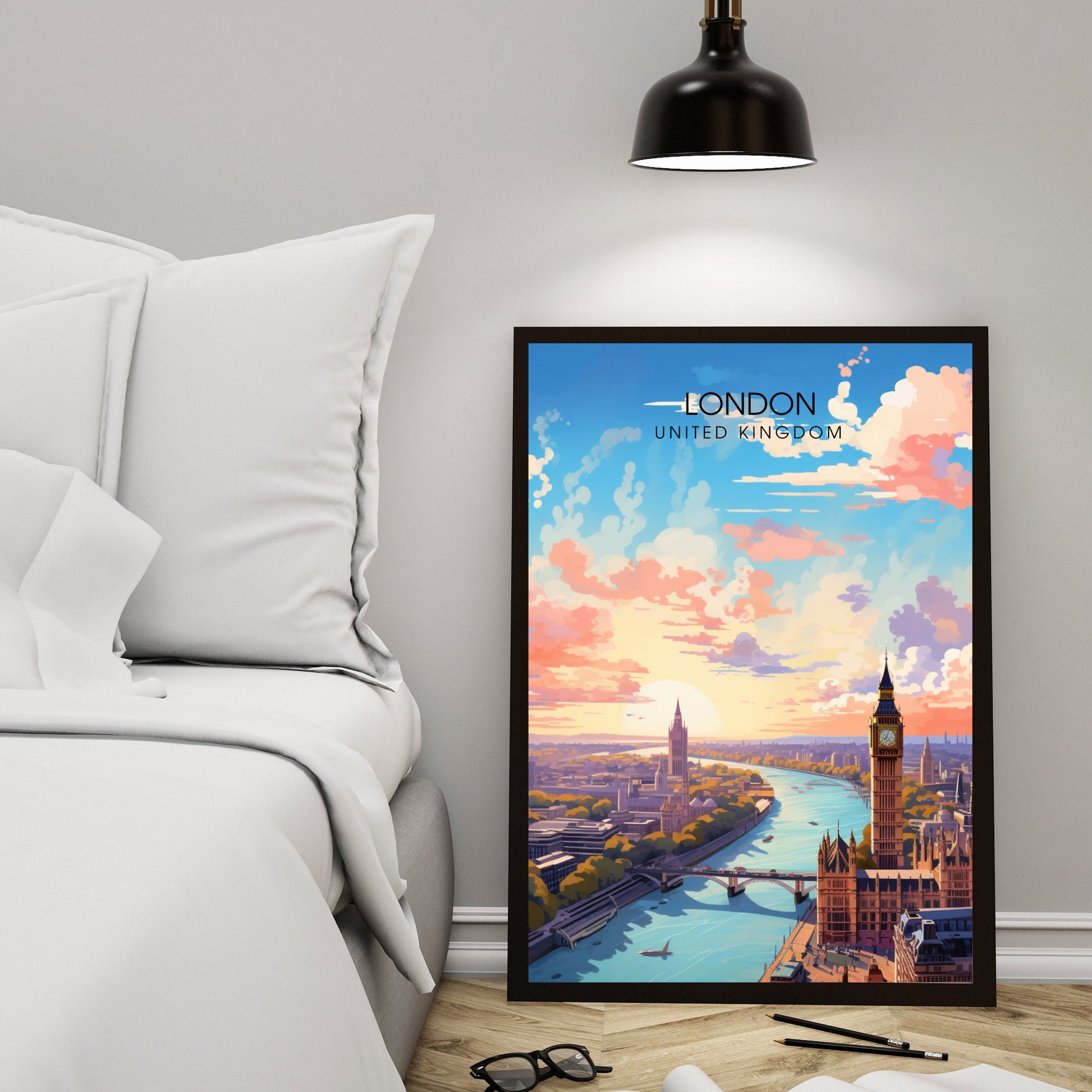 Affiche Londres | impression de voyage Londres | Impression Londres | Affiche Royaume-Uni