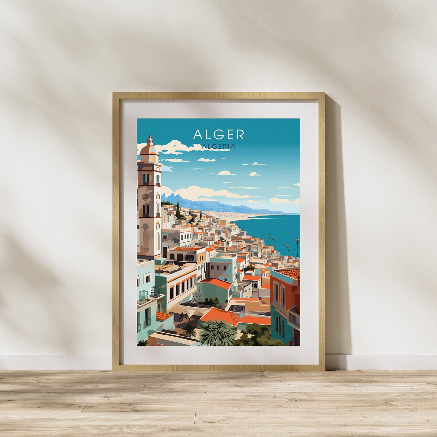 Impression de voyage Alger | Affiche Alger | Affiche baie d'Alger