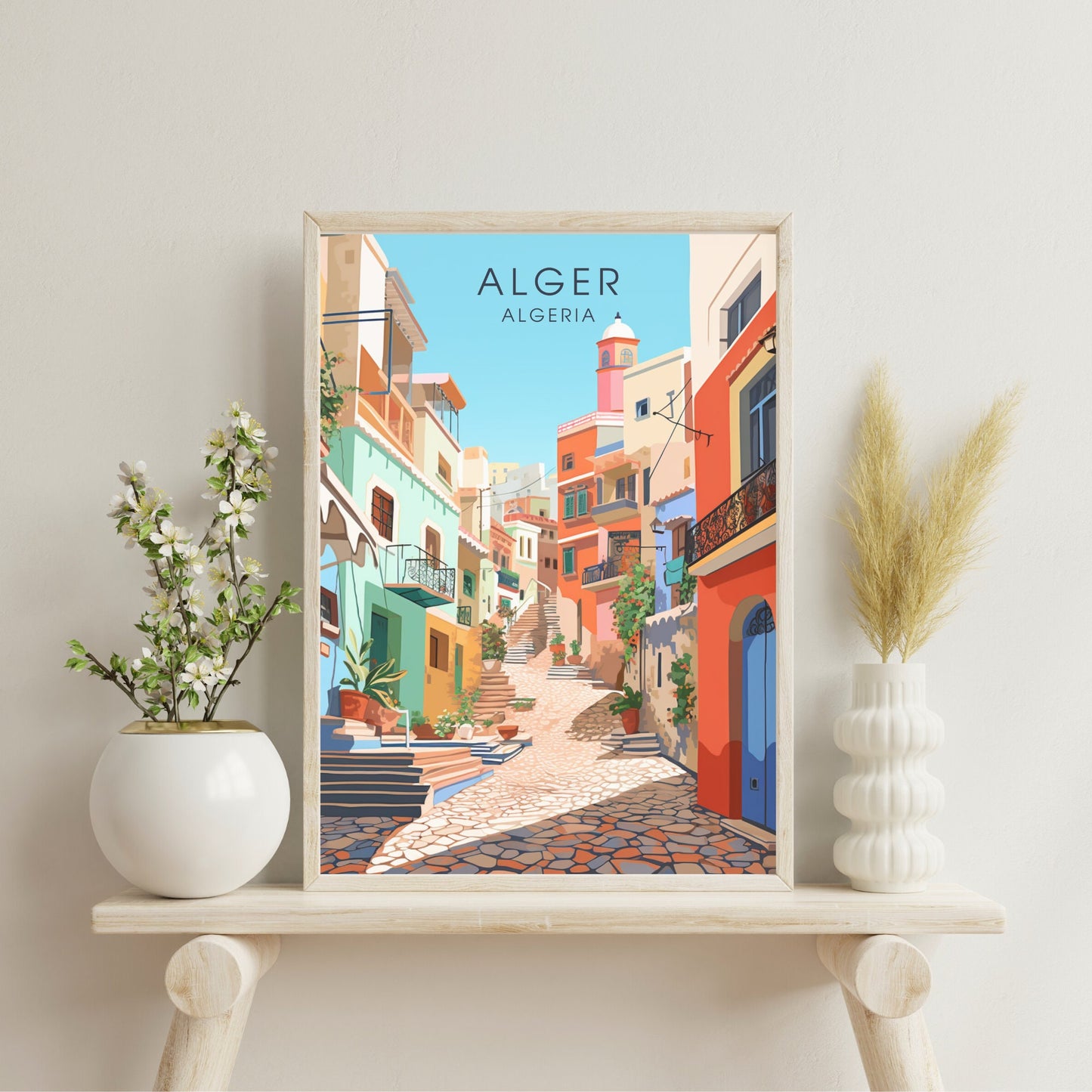 Impression de voyage Alger | Affiche Alger | Affiche Casbah d'Alger