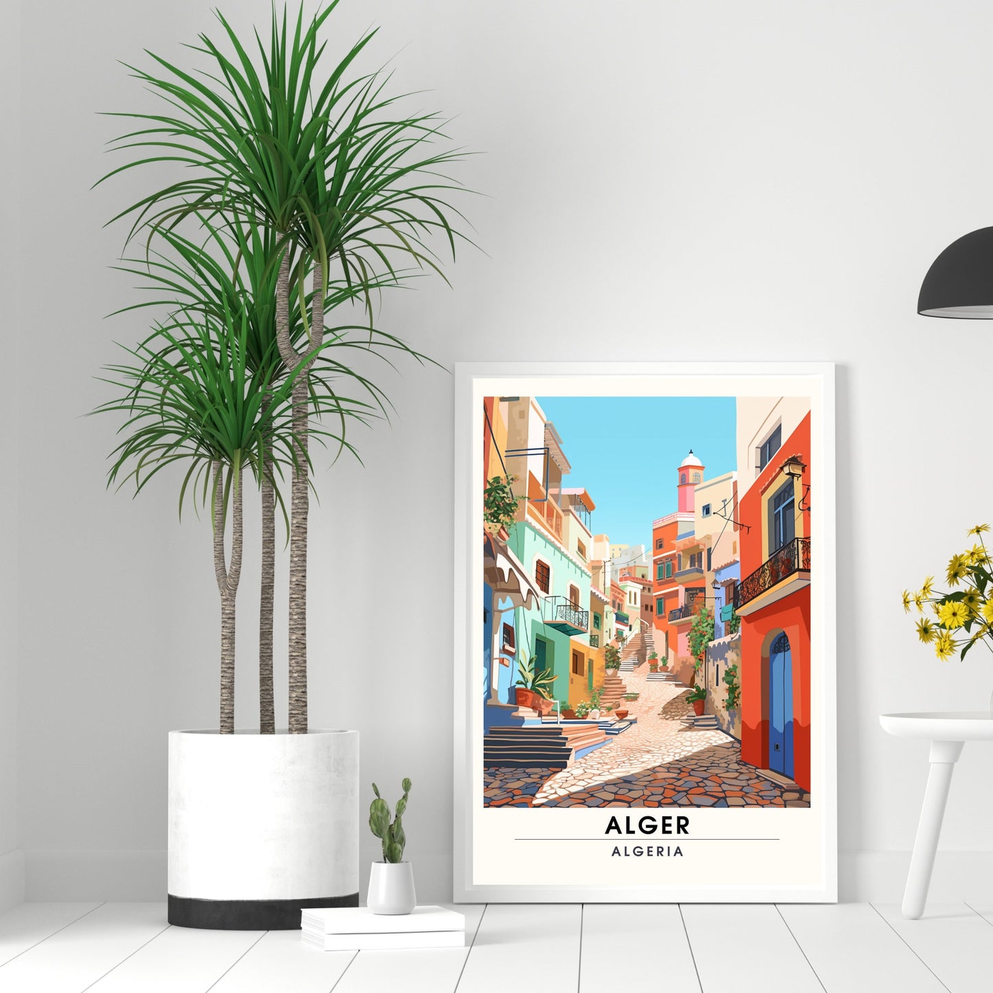 Affiche Alger | Affiche de voyage Alger | Affiche Casbah d'Alger | Impression Algérie