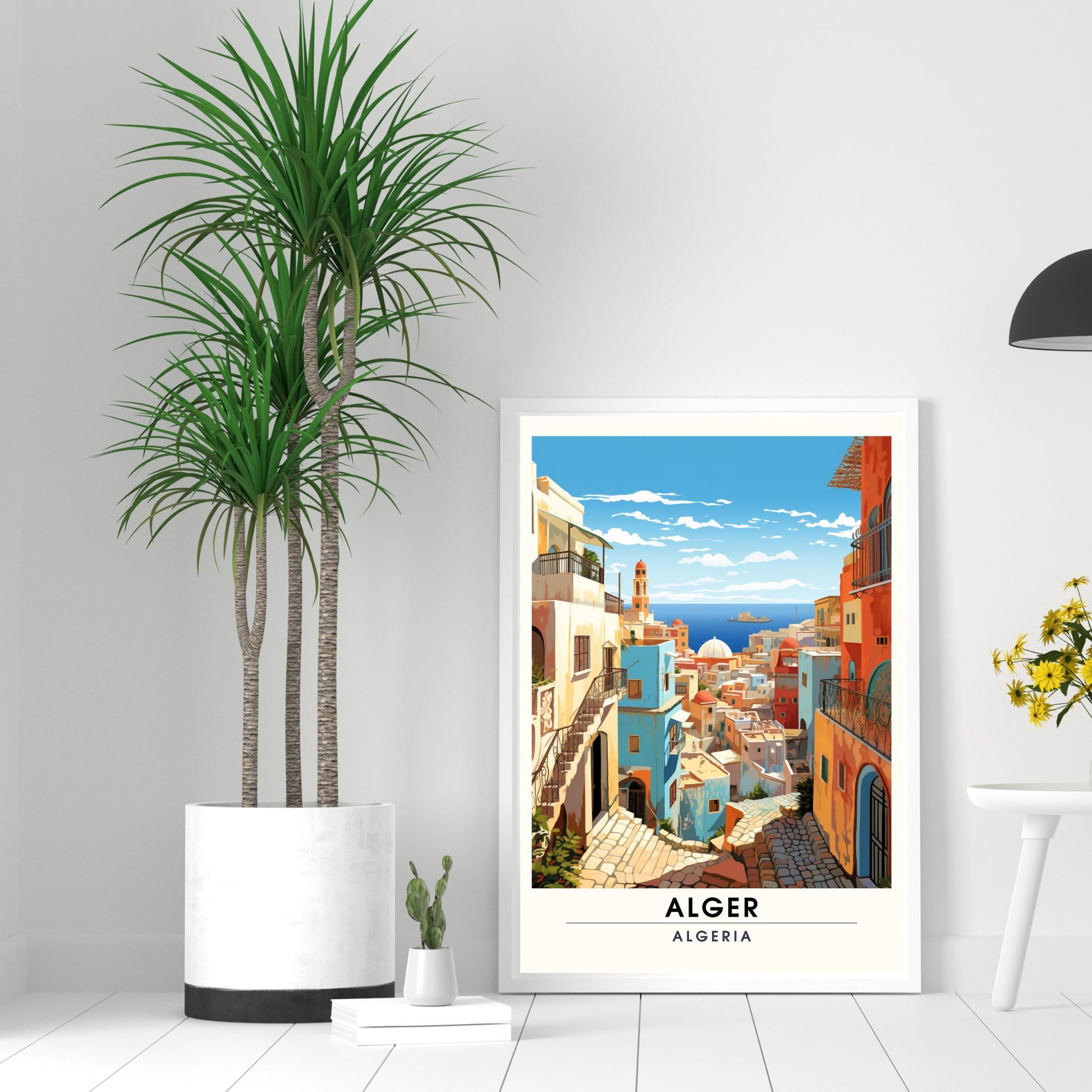 Affiche Alger | Affiche de voyage Alger | Affiche Casbah d'Alger | Impression Algérie