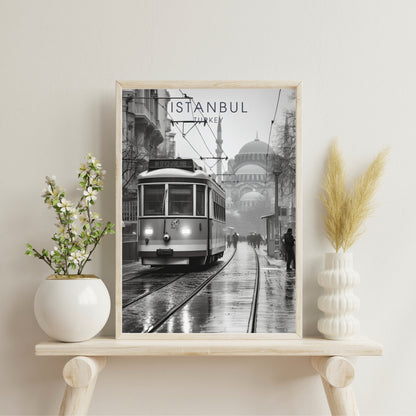 Impression de voyage Istanbul | Impression de voyage Istanbul | Affiche Turquie | Impression de voyage Turquie en Noir et Blanc