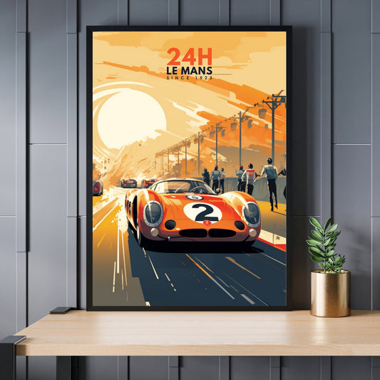 Impression 24H le Mans | Affiche voiture | Affiche course automobile