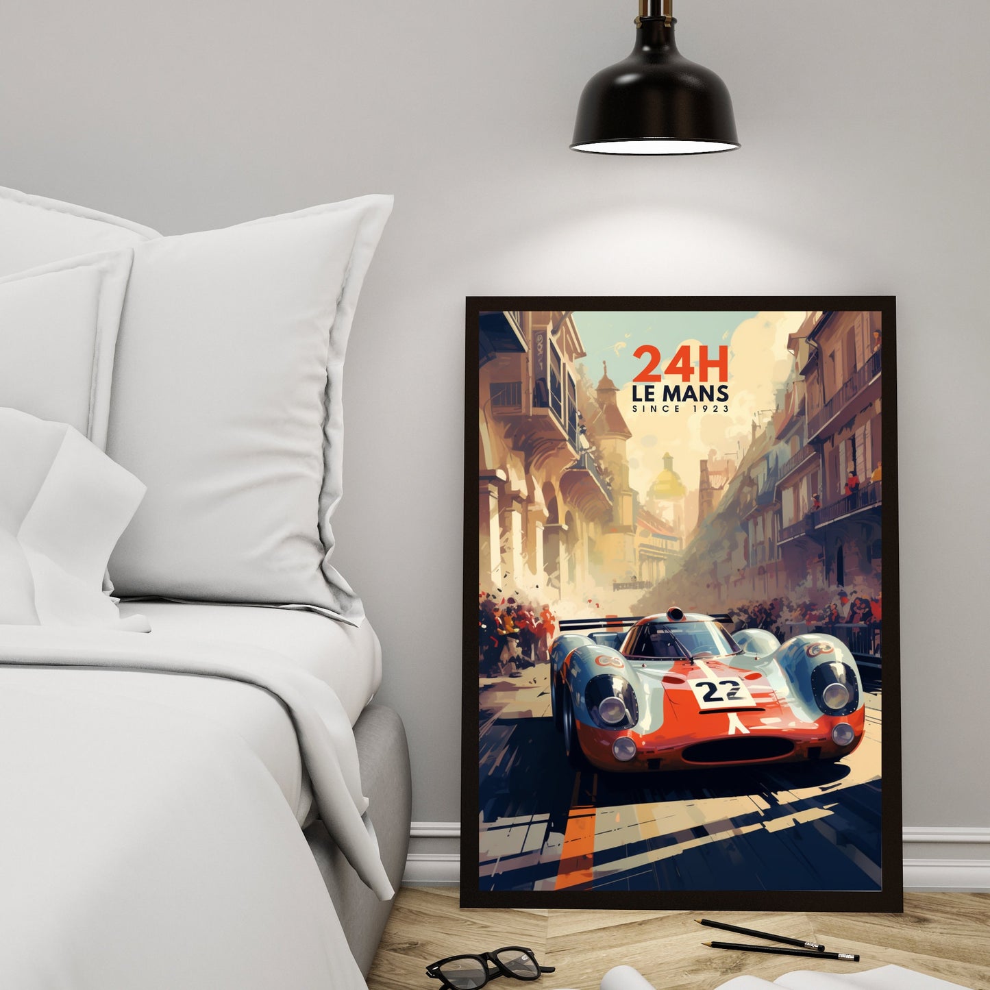 Affiche 24H le Mans | Impression voiture | Affiche Vintage