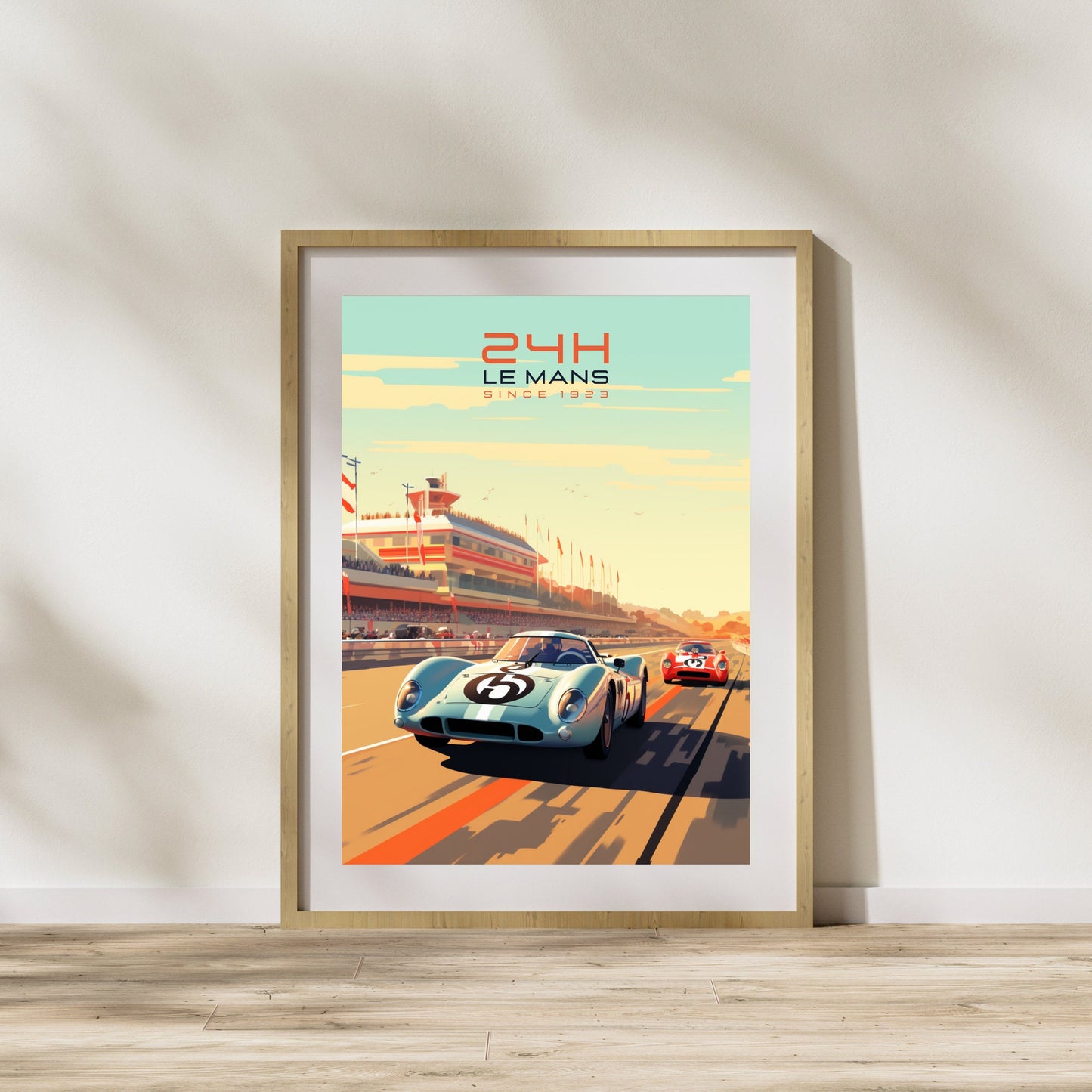 Affiche 24H le Mans | Impression voiture vintage | Affiche Vintage