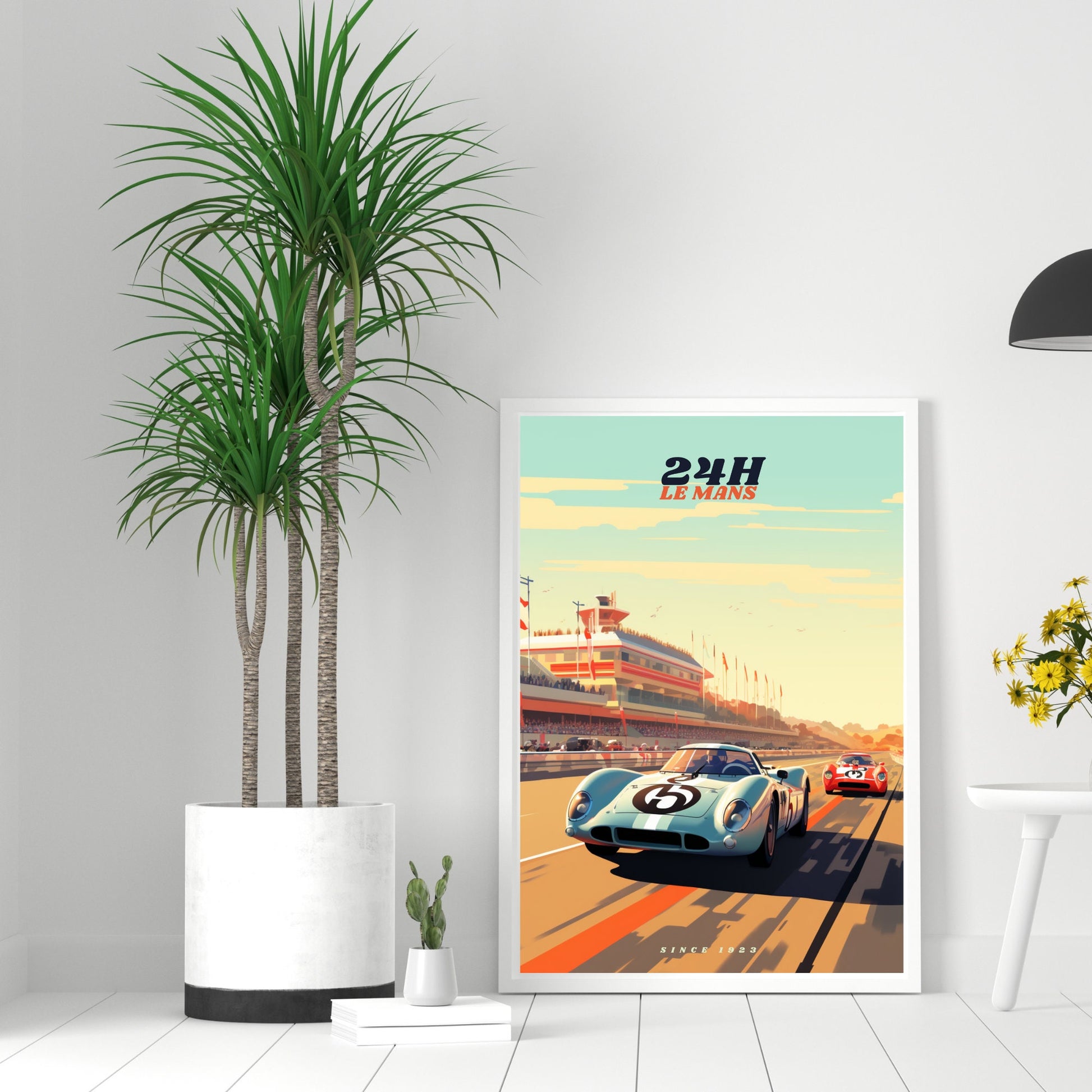 Affiche 24H le Mans | Impression voiture vintage | Affiche Vintage