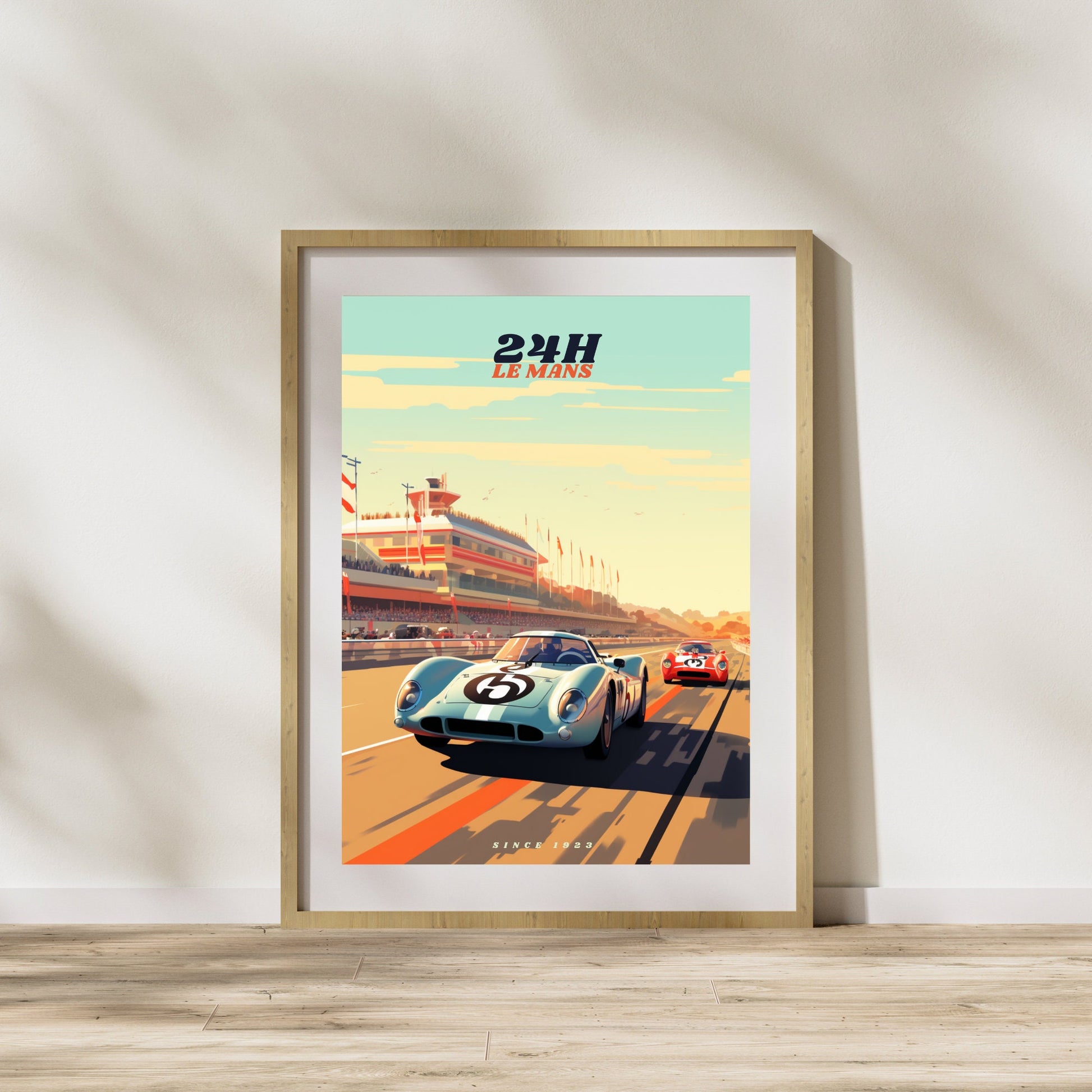 Affiche 24H le Mans | Impression voiture vintage | Affiche Vintage