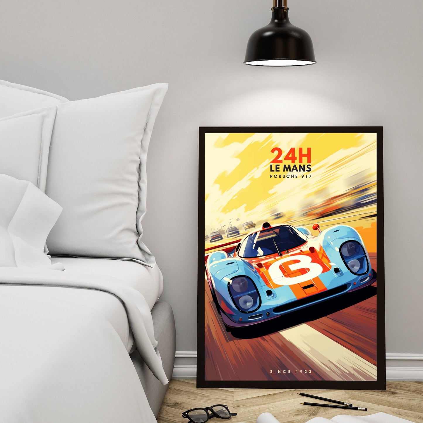 Affiche 24H le Mans | Impression voiture vintage | Porsche 917