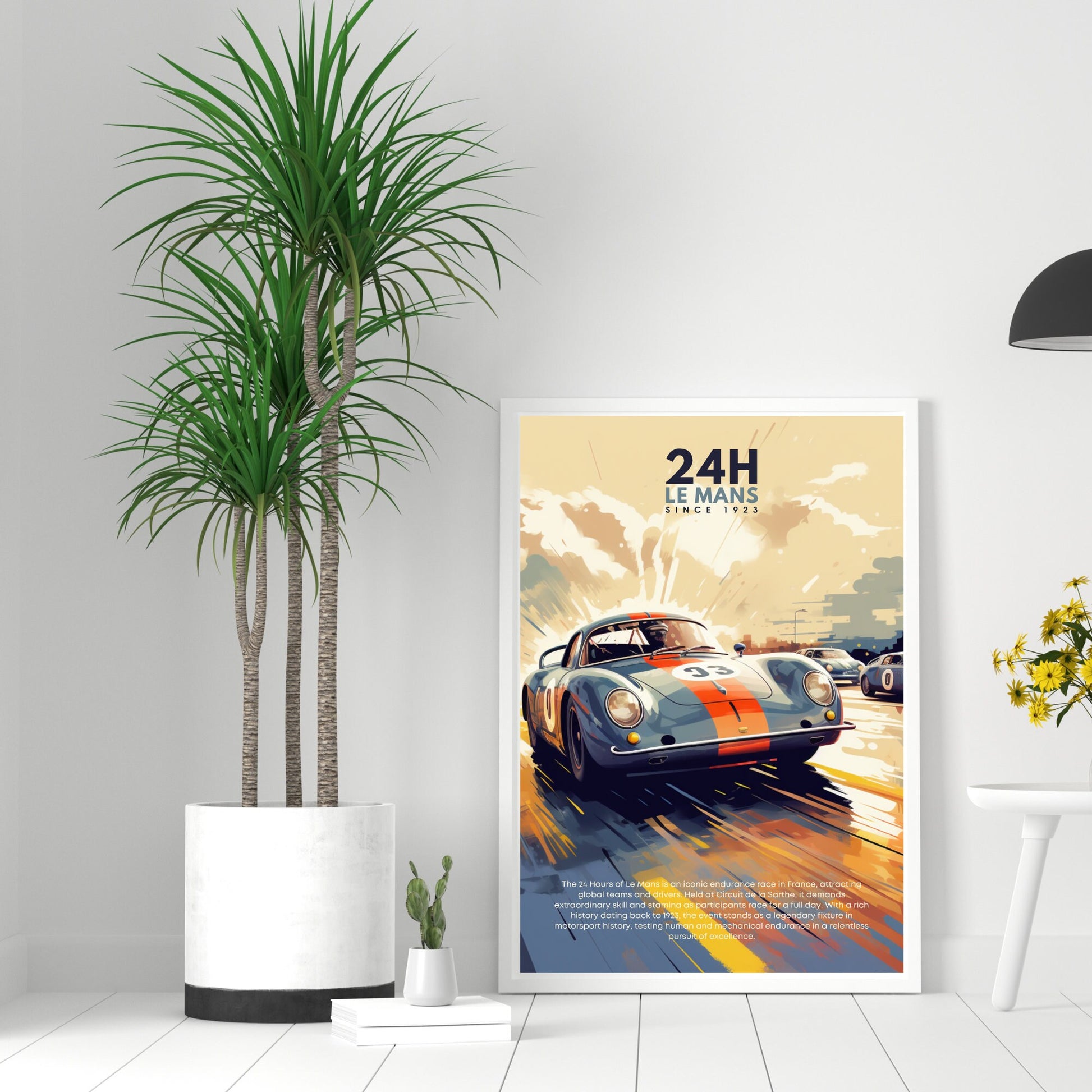 Impression 24H le Mans | Impression voiture vintage | Affiche 24H le Mans vintage