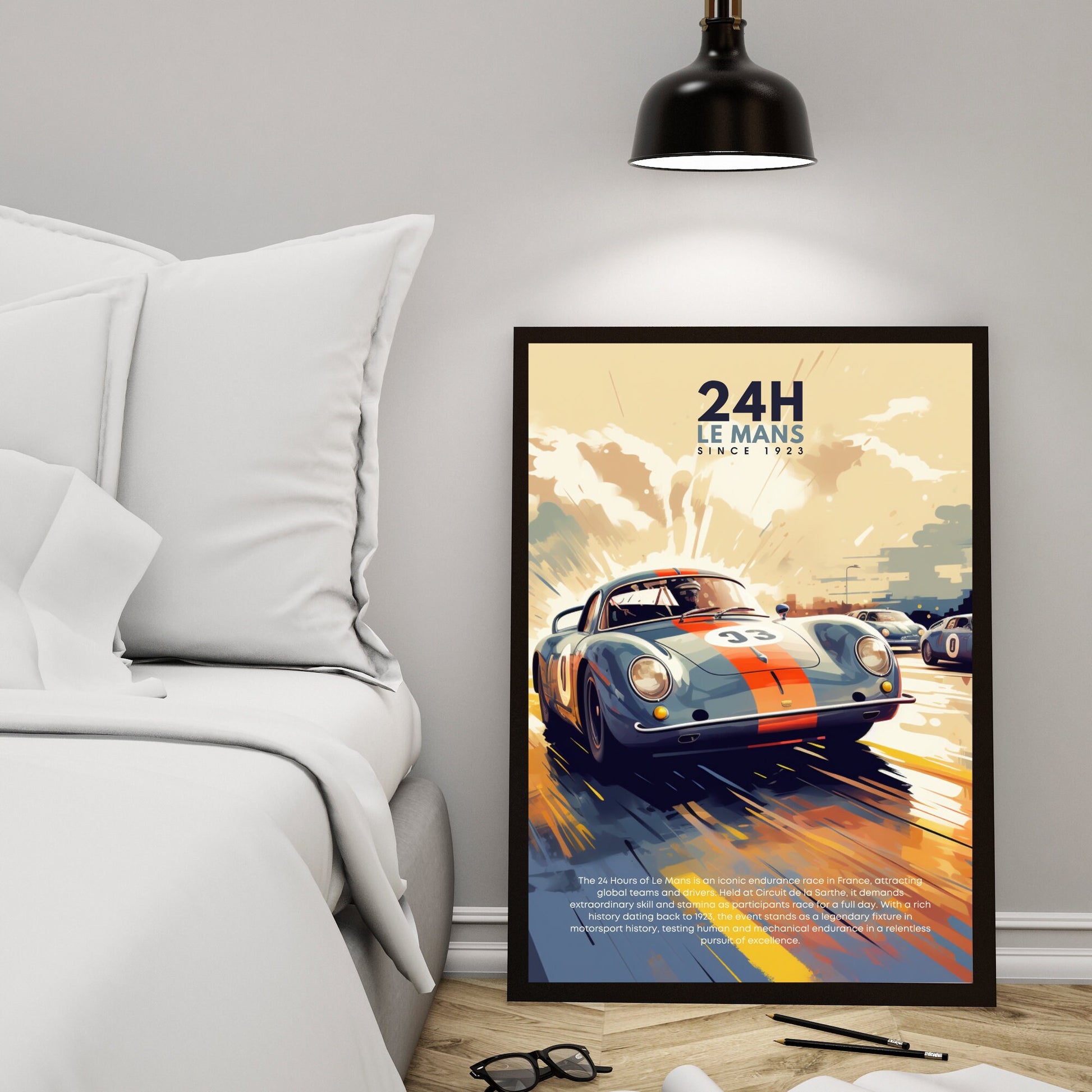 Impression 24H le Mans | Impression voiture vintage | Affiche 24H le Mans vintage