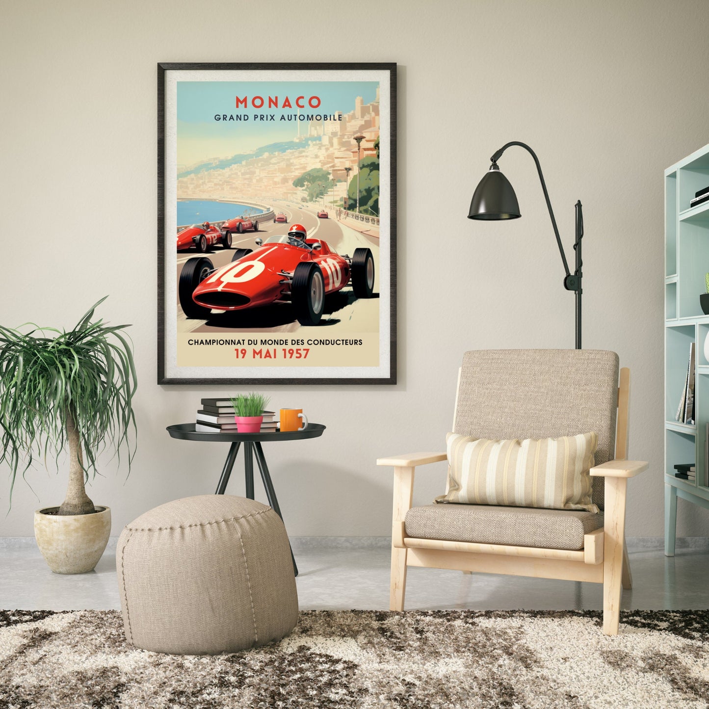 Impression Grand Prix de Formule 1 de Monaco | Impression voiture vintage | Affiche Monaco | Monaco Grand prix