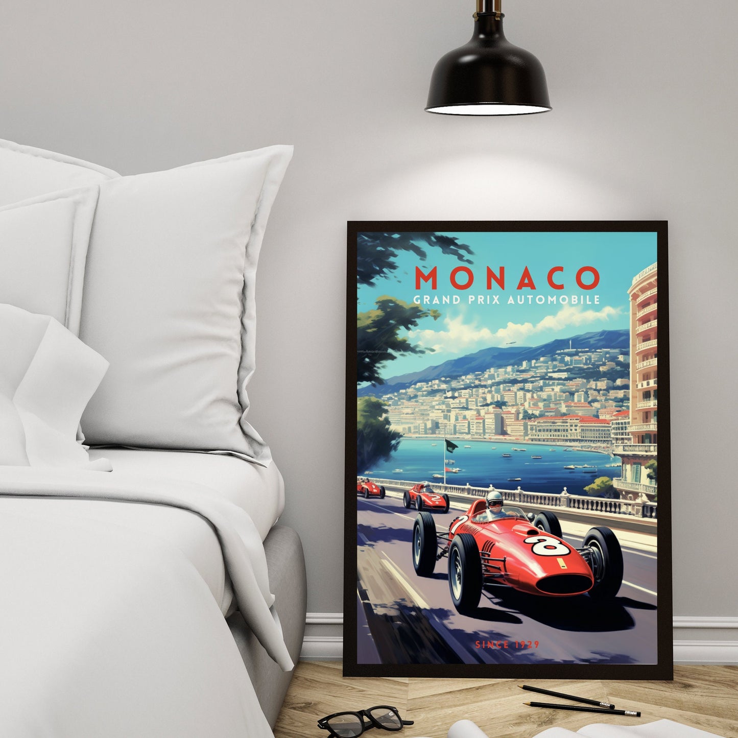 Impression Monaco Grand prix | Impression voiture vintage | Affiche Monaco |