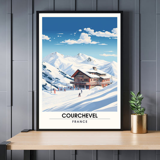 Impression de voyage Courchevel | Affiche Courchevel | Courchevel | Affiche ski