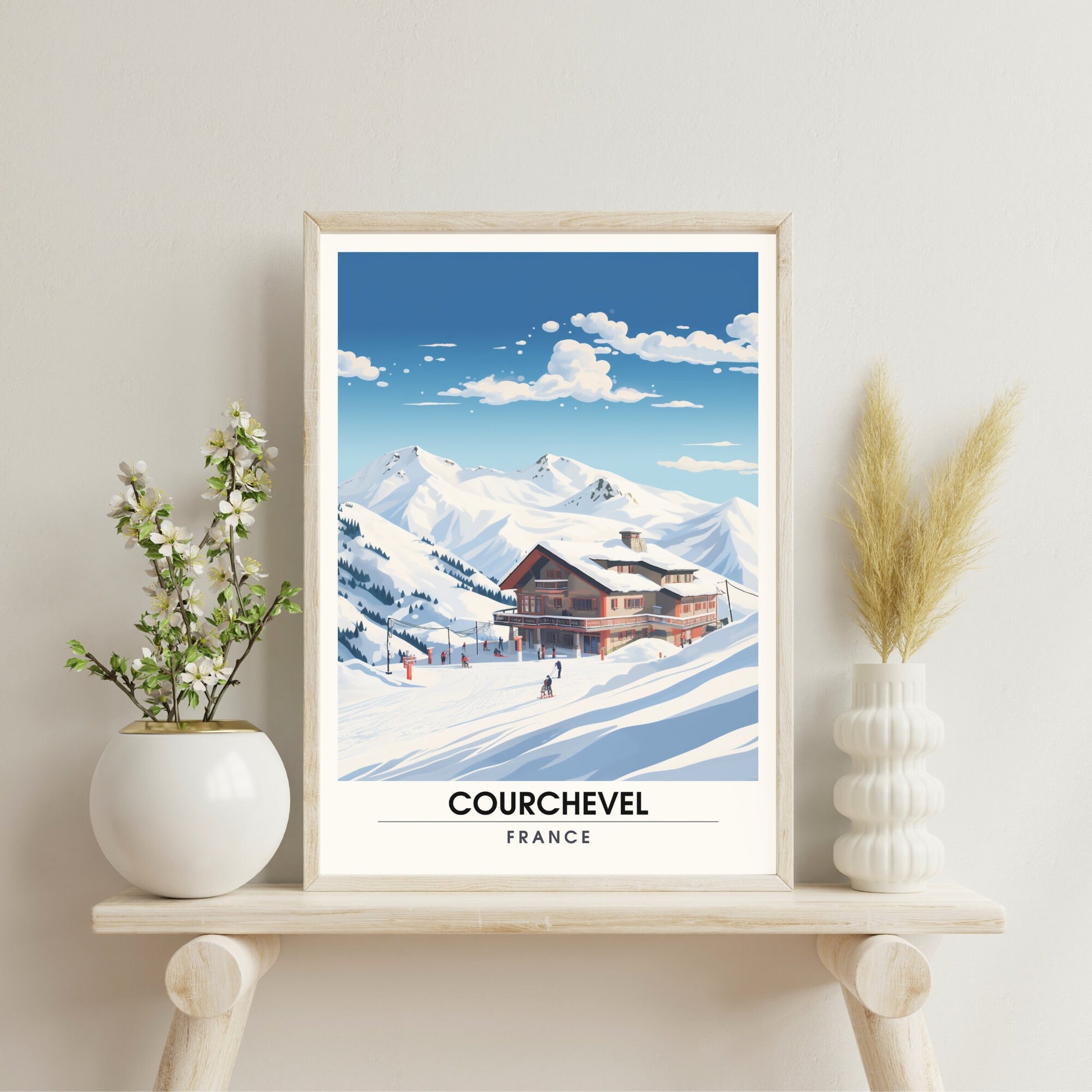 Impression de voyage Courchevel | Affiche Courchevel | Courchevel | Affiche ski