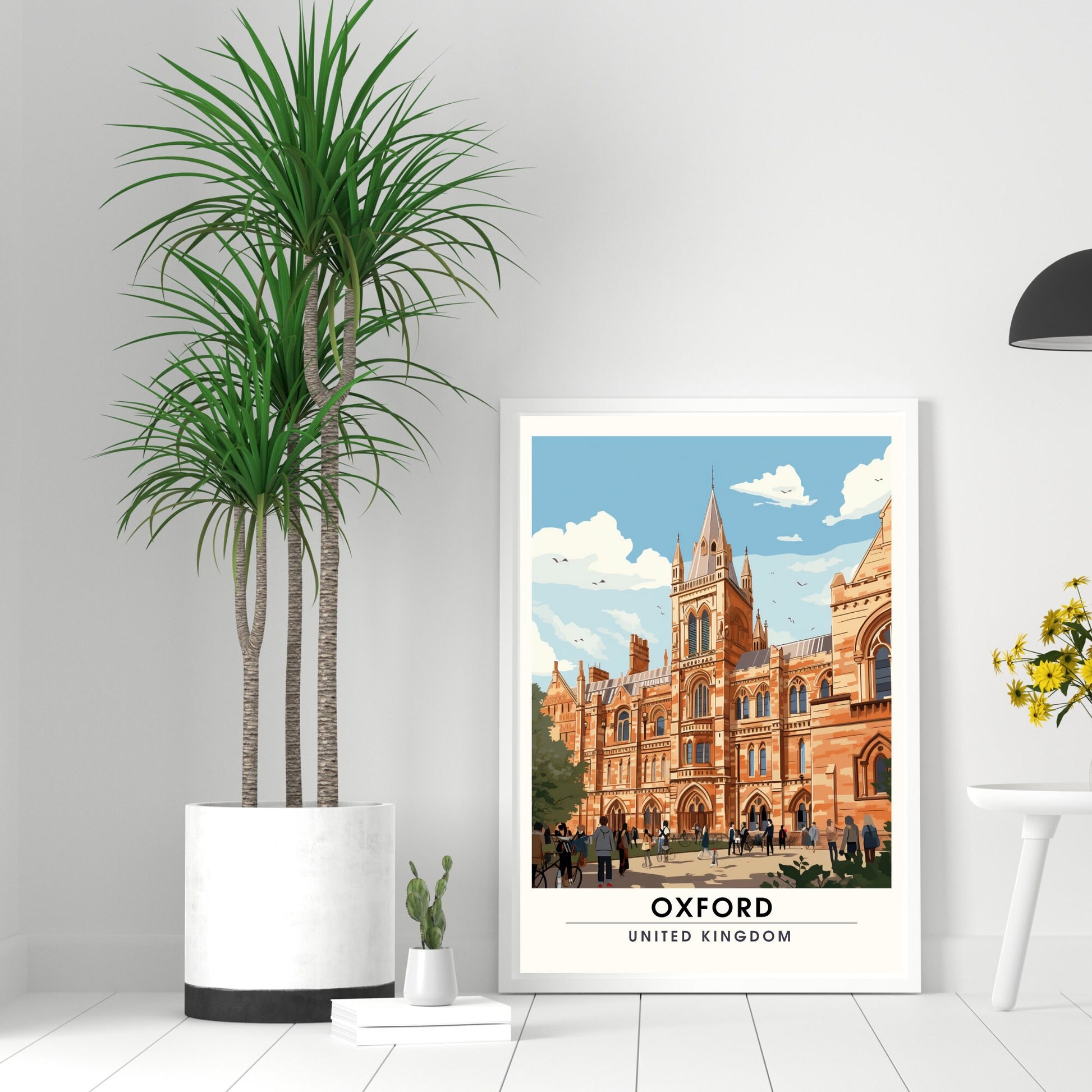 Affiche Oxford | impression de voyage Oxford | Impression Oxford | Affiche Royaume-Uni