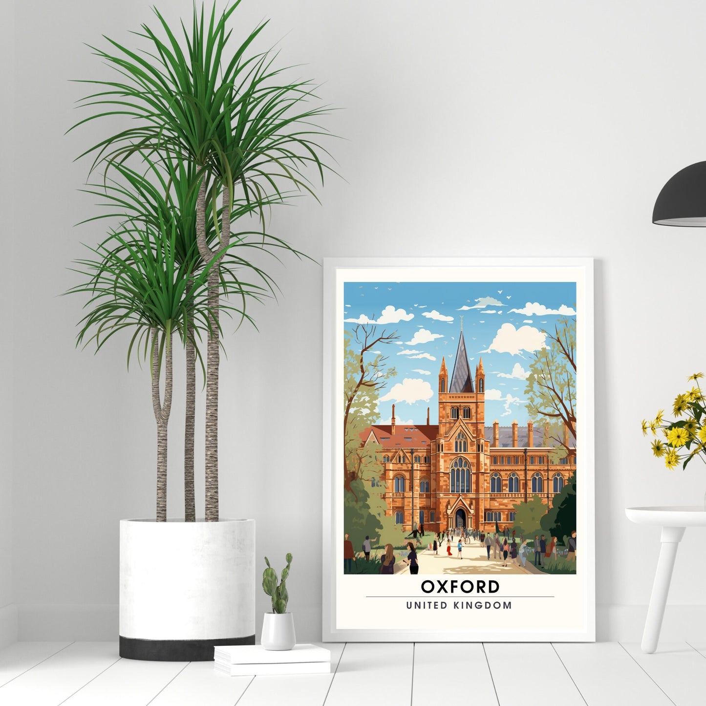 Affiche Oxford | impression de voyage Oxford | Impression Oxford | Affiche Royaume-Uni