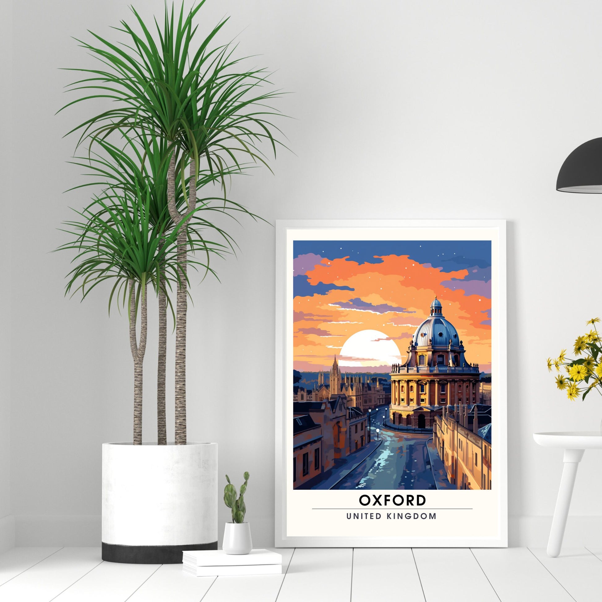 Affiche Oxford | impression de voyage Oxford | Impression Oxford | Affiche Royaume-Uni