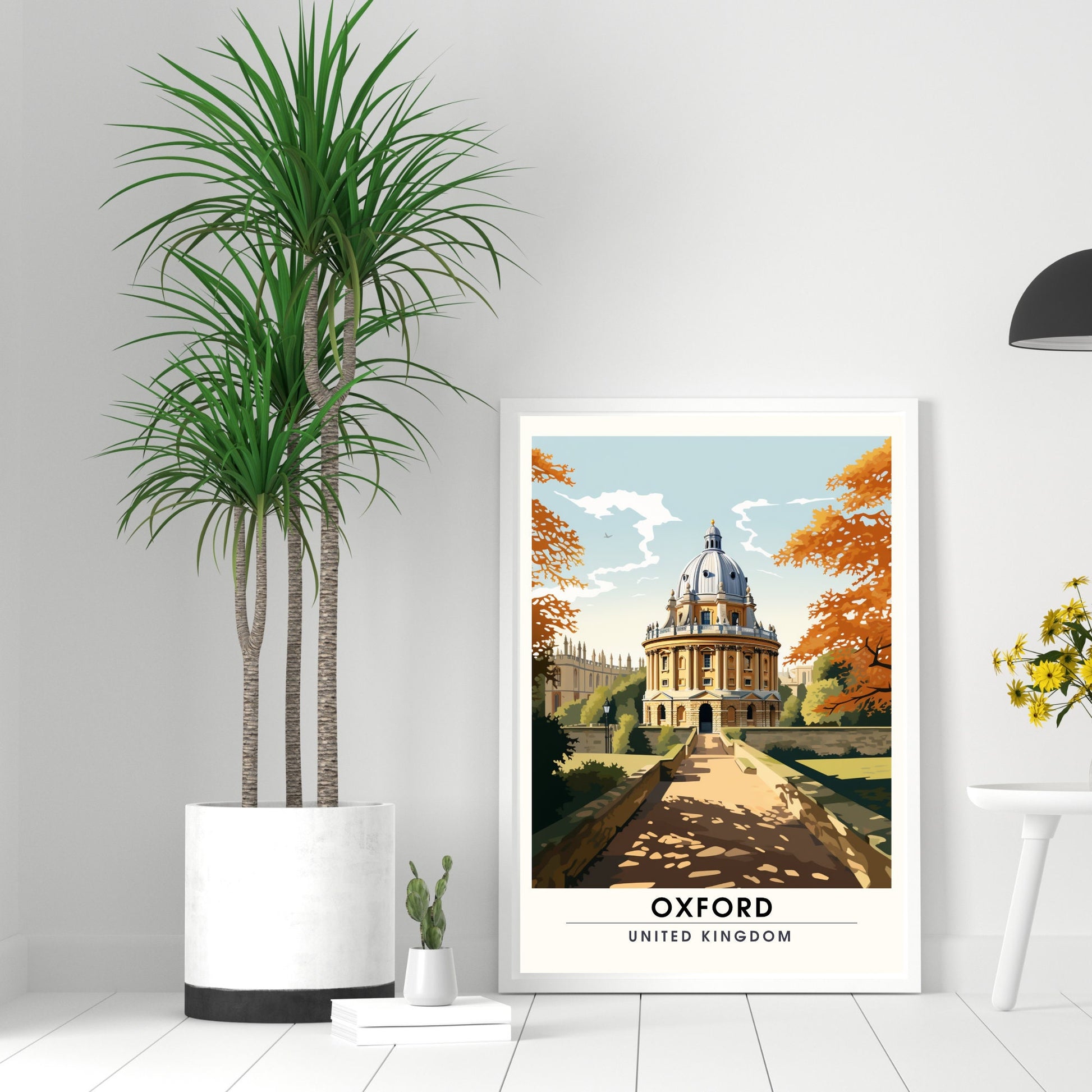 Affiche Oxford | impression de voyage Oxford | Impression Oxford | Affiche Royaume-Uni