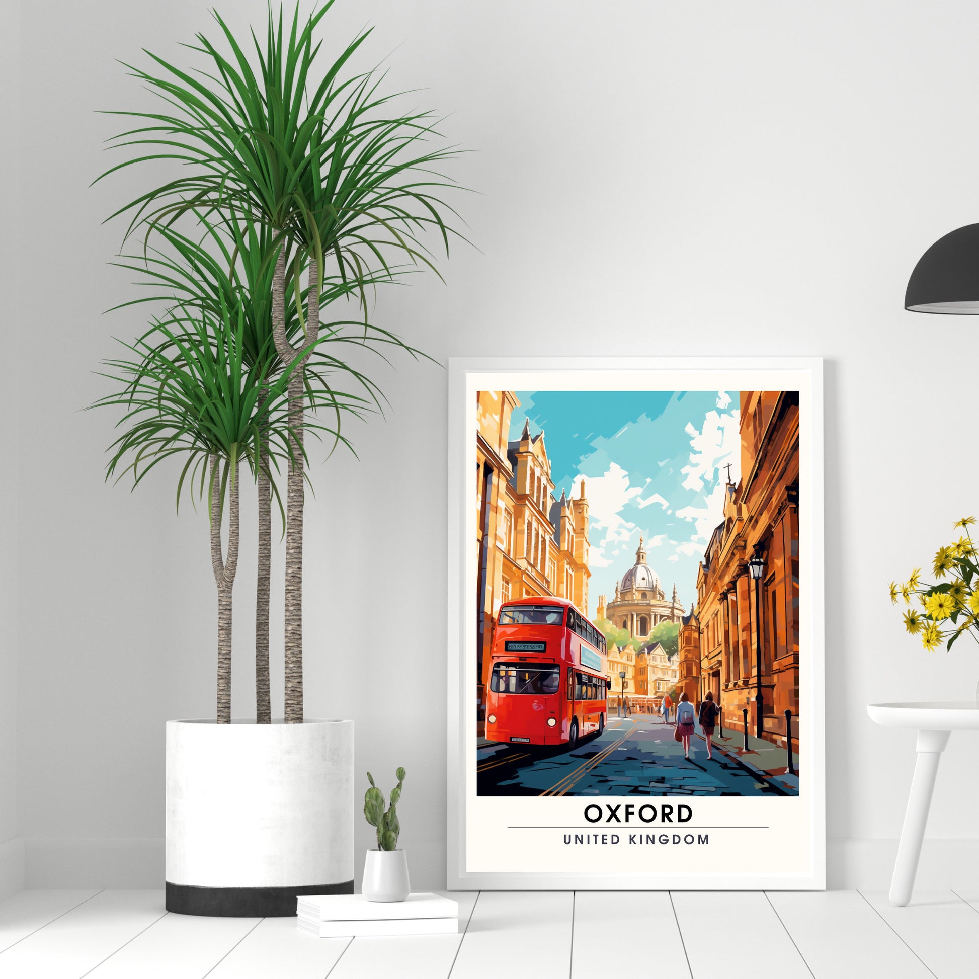 Affiche Oxford | impression de voyage Oxford | Impression Oxford | Affiche Royaume-Uni