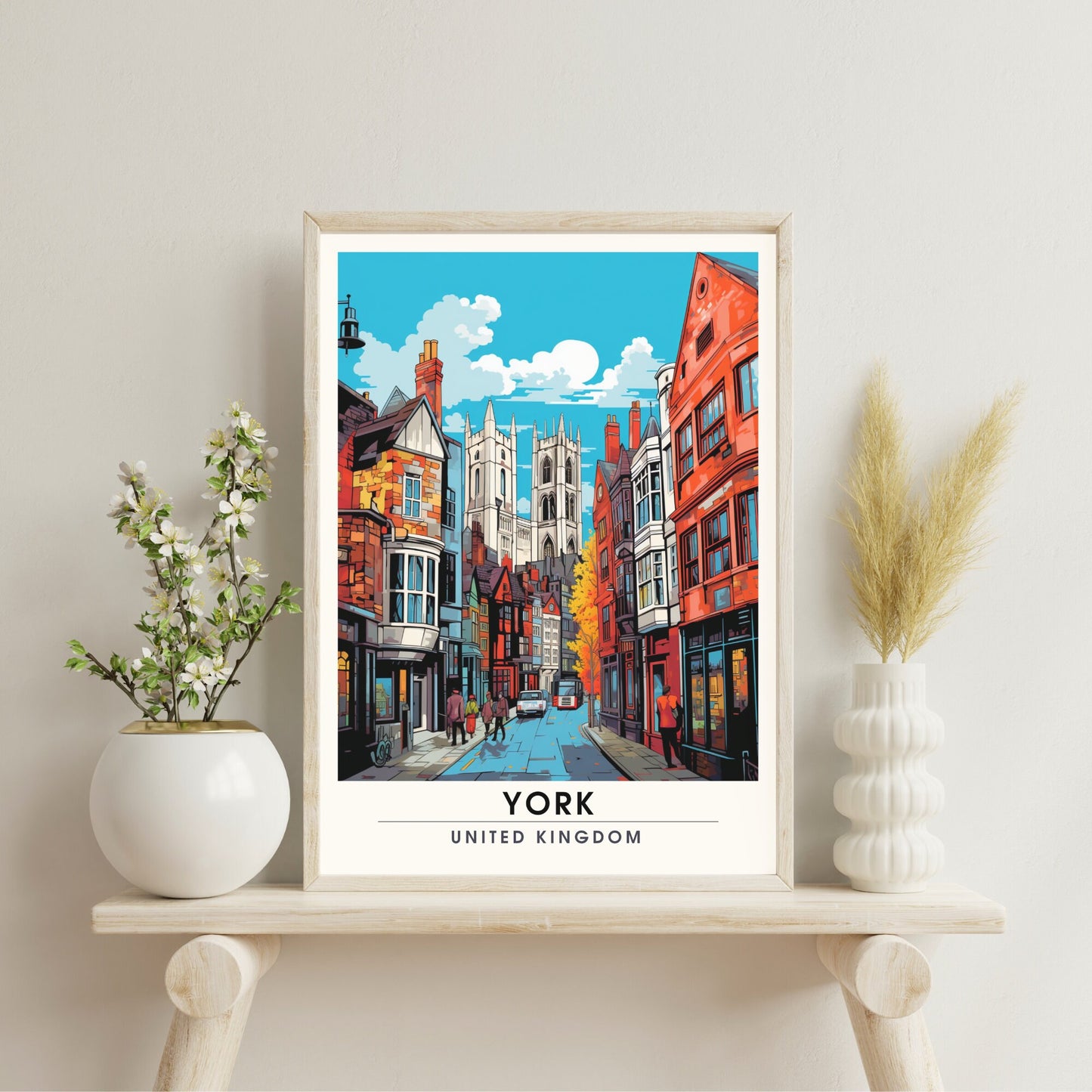 Affiche York | impression de voyage York | Impression York | Affiche Royaume-Uni