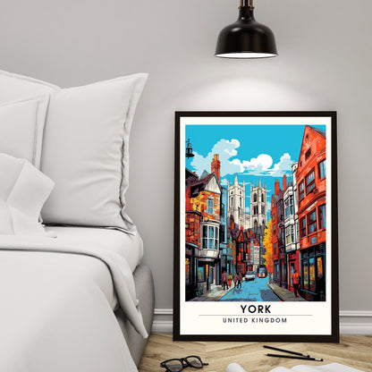 Affiche York | impression de voyage York | Impression York | Affiche Royaume-Uni