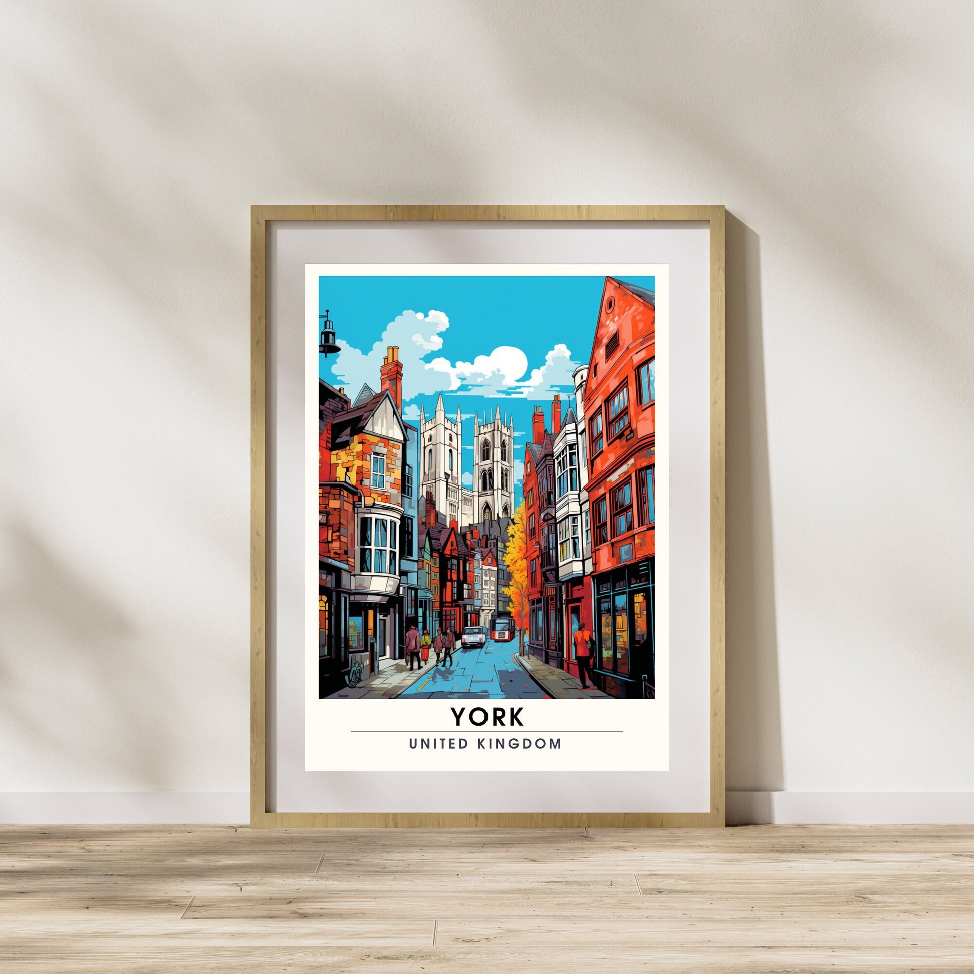 Affiche York | impression de voyage York | Impression York | Affiche Royaume-Uni