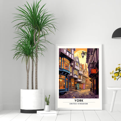 Affiche York | impression de voyage York | Impression York | Affiche Royaume-Uni