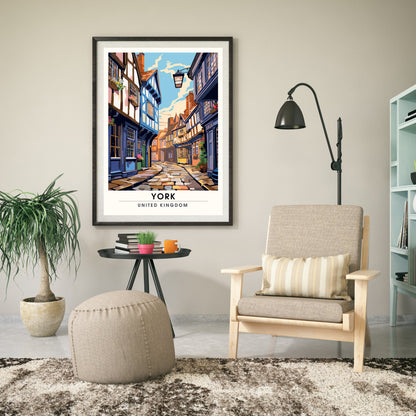 Affiche York | impression de voyage York | Impression York | Affiche Royaume-Uni