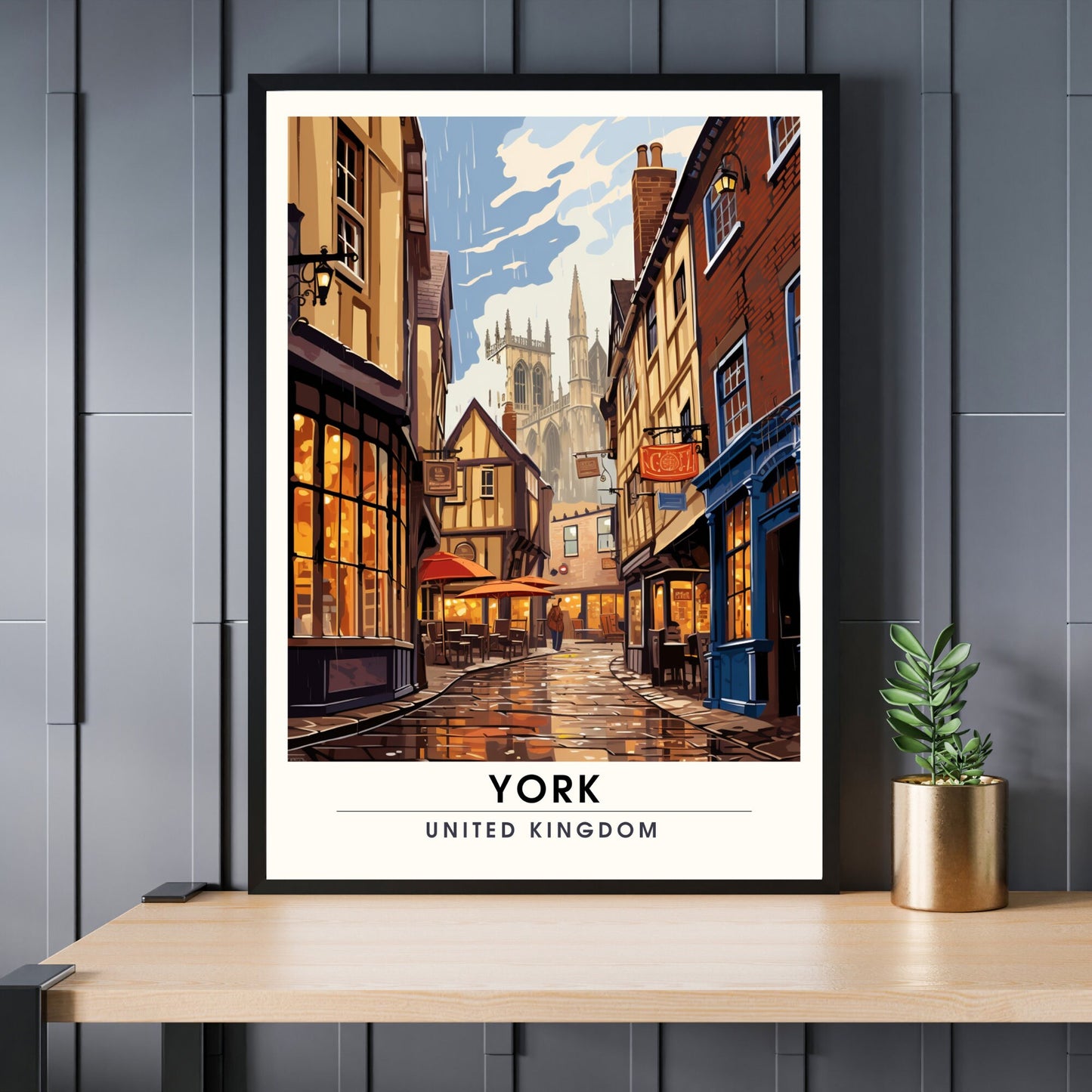 Affiche York | impression de voyage York | Impression York | Affiche Royaume-Uni