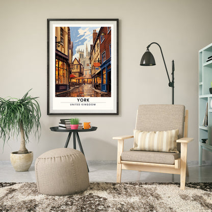 Affiche York | impression de voyage York | Impression York | Affiche Royaume-Uni