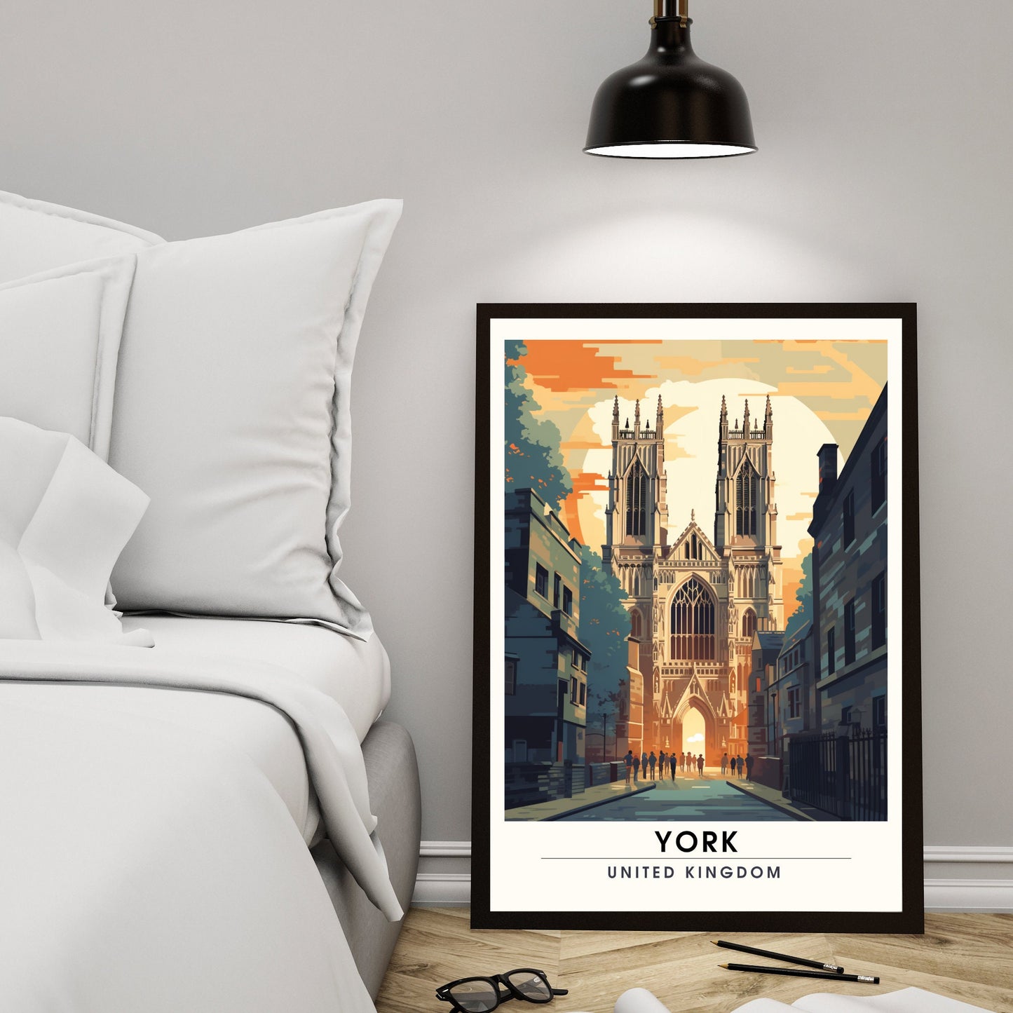 Affiche York | impression de voyage York | Impression York | Affiche Royaume-Uni