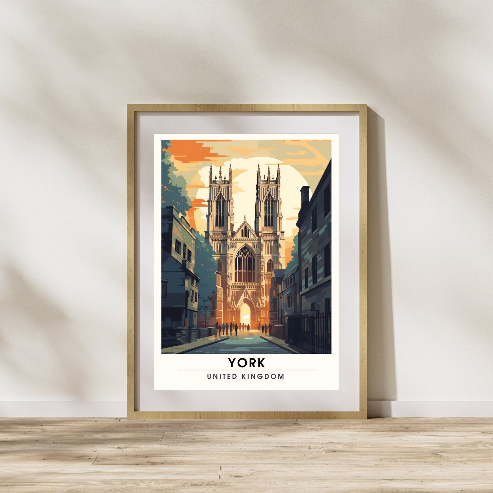 Affiche York | impression de voyage York | Impression York | Affiche Royaume-Uni