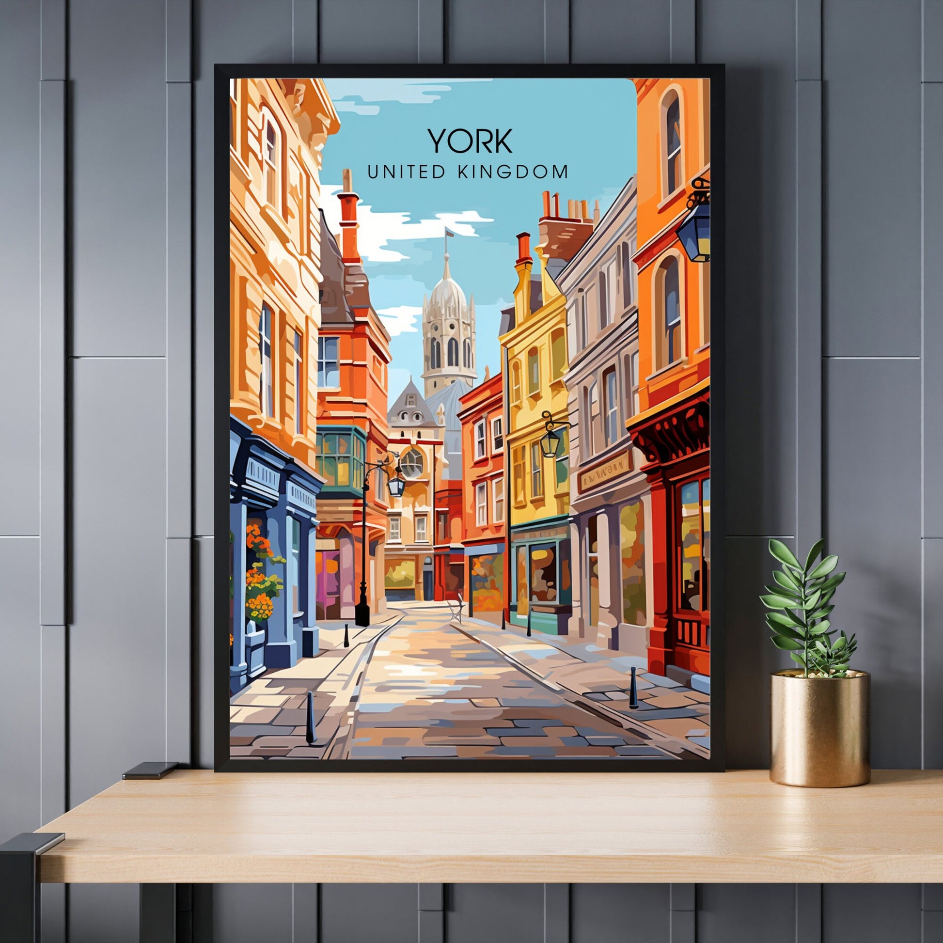 Affiche York | impression de voyage York | Impression York | Affiche Royaume-Uni