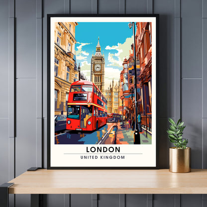 Affiche Londres | impression de voyage Londres | Impression Londres | Affiche Royaume-Uni