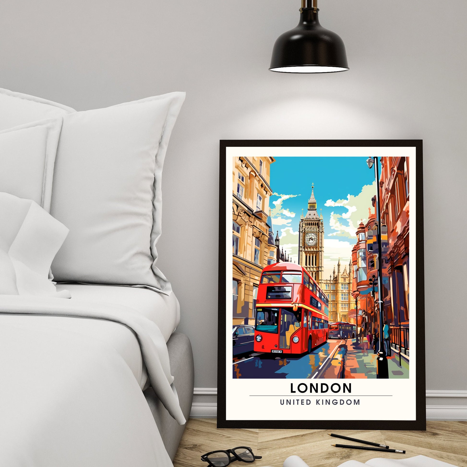 Affiche Londres | impression de voyage Londres | Impression Londres | Affiche Royaume-Uni