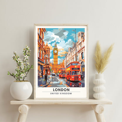 Affiche Londres | impression de voyage Londres | Impression Londres | Affiche Royaume-Uni