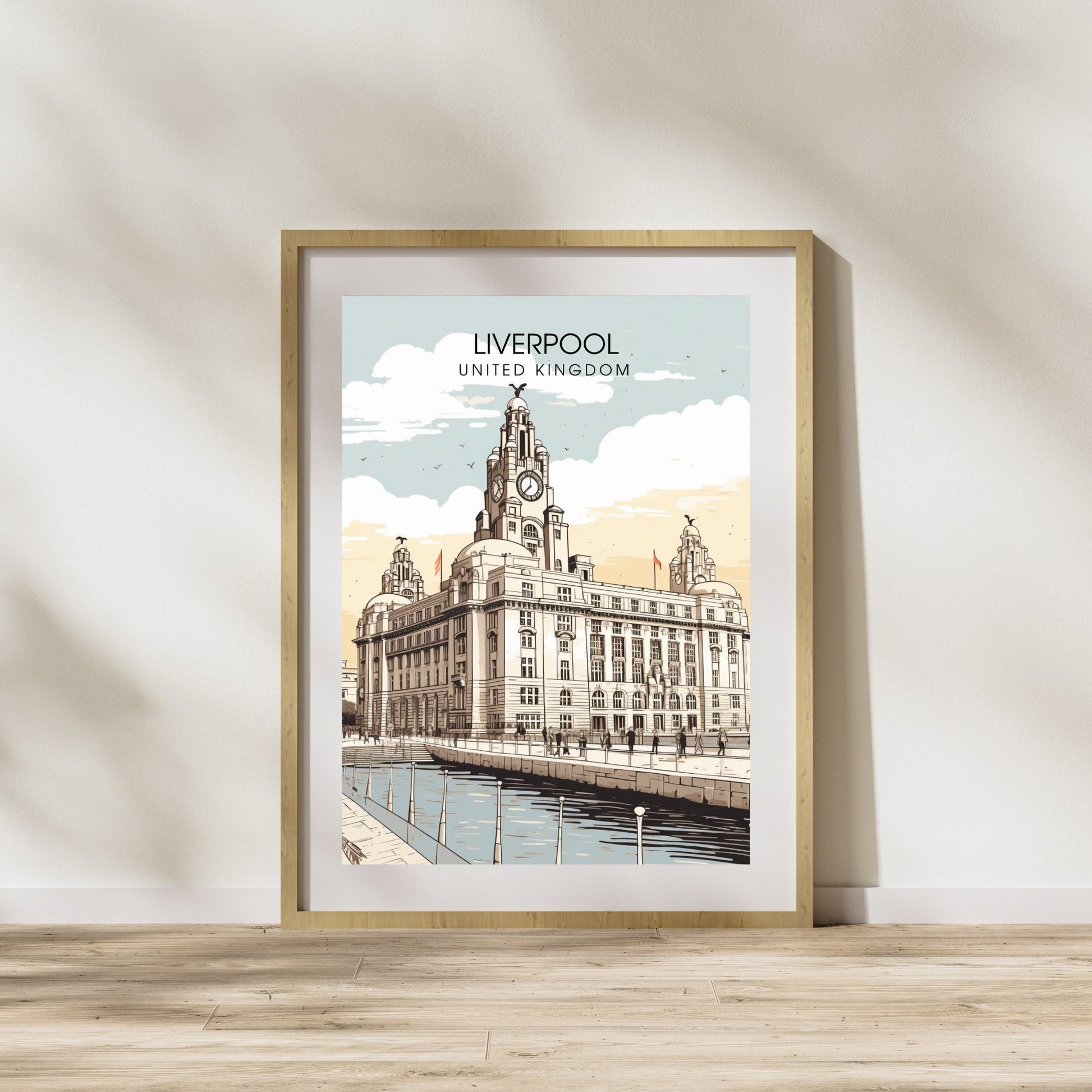 Affiche Liverpool | impression de voyage Liverpool | Impression Liverpool