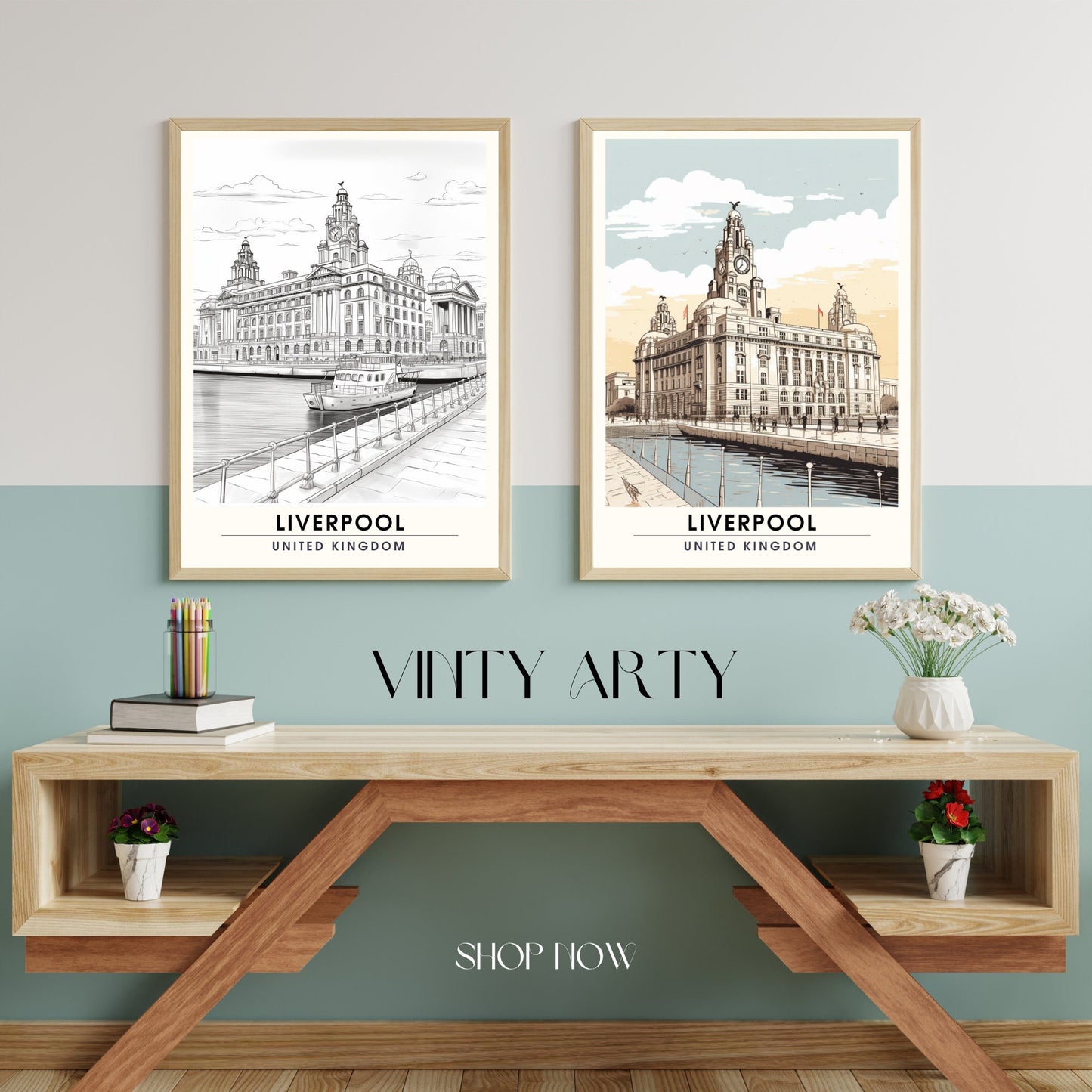 Affiche Liverpool | impression de voyage Liverpool | Impression Liverpool