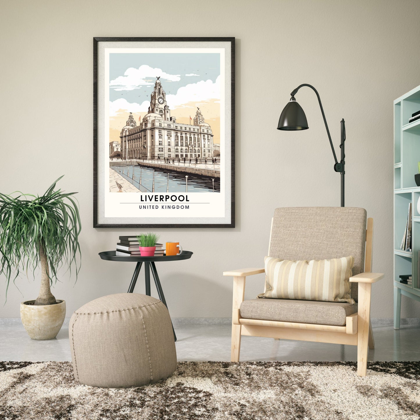 Affiche Liverpool | impression de voyage Liverpool | Impression Liverpool