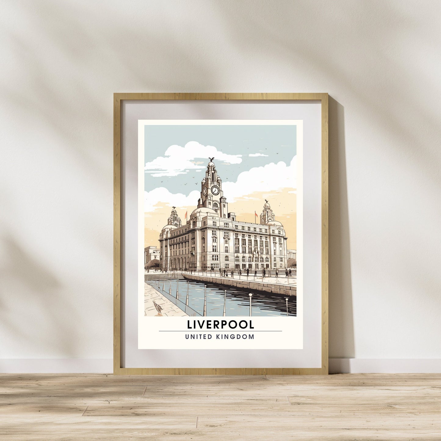 Affiche Liverpool | impression de voyage Liverpool | Impression Liverpool