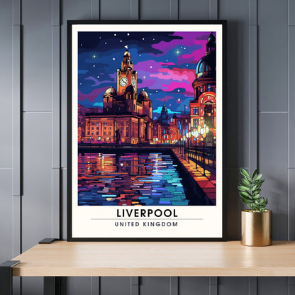 Affiche Liverpool | impression de voyage Liverpool | Impression Liverpool